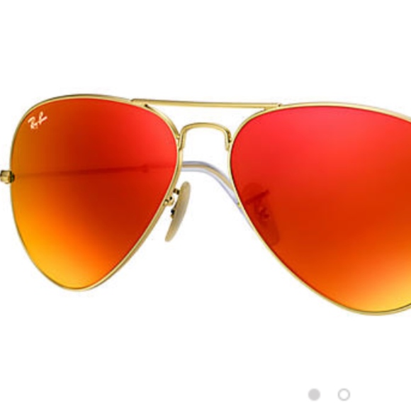Ray-Ban Accessories - RED AVIATOR FLASH LENSES RAY BAN
